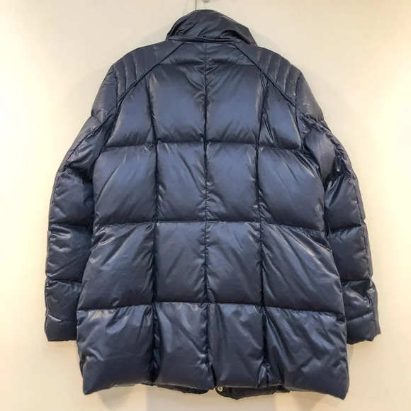 Andrew Marc Waterfowl Feather Down Navy Winter Puffer Jacket Coat Women's XL - Picture 9 of 9